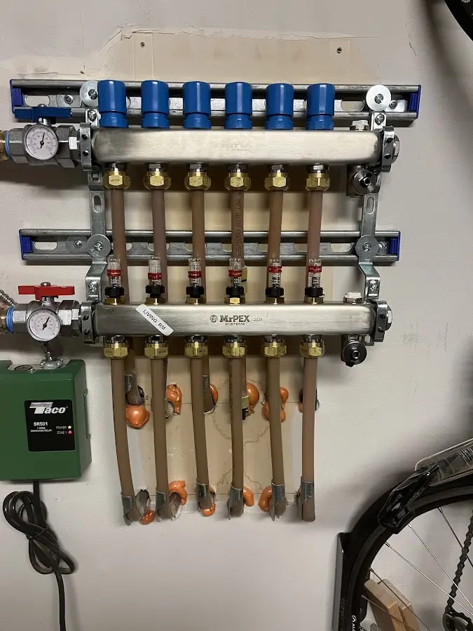 Plumber performing Gas Line Installation at a residential property in Ogden